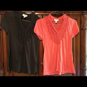 2 women’s LOFT shirts.